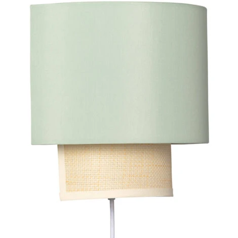 Aplique De Pared Tela Chulu Verde. 5 Aplique De Pared Tela Chulu Verde. - Imagen 3