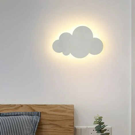 Aplique Infantil LED Nube Aplique Regulable Diseño Lindo 220V (Blanco) 6 Aplique Infantil LED Nube Aplique Regulable Diseño Lindo 220V (Blanco) - Imagen 4