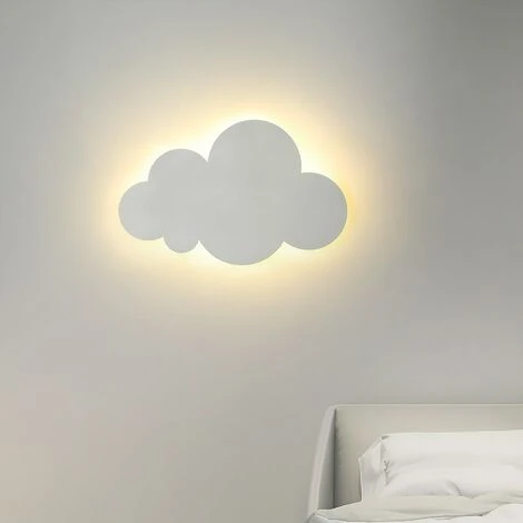Aplique Infantil LED Nube Aplique Regulable Diseño Lindo 220V (Blanco) 7 Aplique Infantil LED Nube Aplique Regulable Diseño Lindo 220V (Blanco) - Imagen 5