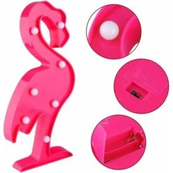 Flamingo Party Light, Marquesina Para Fiesta De Cumpleaños, Decoración De Pared LED, Y Para Niños, Bebés, Adultos, Dormitorio, Sala De Estar, Linda Decoración De Oficina 9 Flamingo Party Light, Marquesina Para Fiesta De Cumpleaños, Decoración De Pared LED, Y Para Niños, Bebés, Adultos, Dormitorio, Sala De Estar, Linda Decoración De Oficina -Trio Ventas 66550838 3