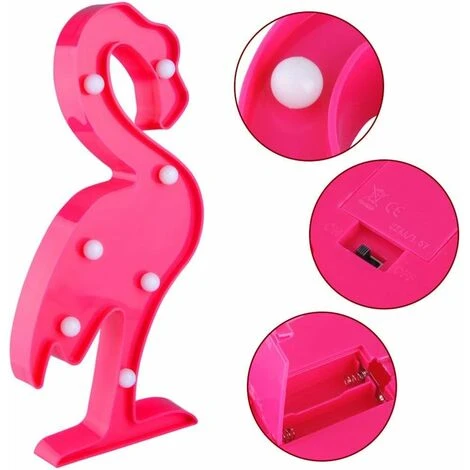 Flamingo Party Light, Marquesina Para Fiesta De Cumpleaños, Decoración De Pared LED, Y Para Niños, Bebés, Adultos, Dormitorio, Sala De Estar, Linda Decoración De Oficina 5 Flamingo Party Light, Marquesina Para Fiesta De Cumpleaños, Decoración De Pared LED, Y Para Niños, Bebés, Adultos, Dormitorio, Sala De Estar, Linda Decoración De Oficina - Imagen 3