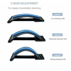 Camilla De Espalda, Dispositivo De Alivio Del Dolor De Espalda Lumbar, Masajeador Lumbar De Varios Niveles, Alivio Del Dolor Para Hernia De Disco, Ciática, Escoliosis, Soporte De Camilla De Espalda Su