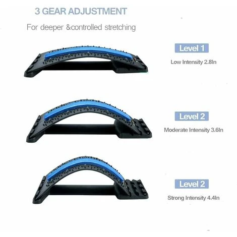 Camilla De Espalda, Dispositivo De Alivio Del Dolor De Espalda Lumbar, Masajeador Lumbar De Varios Niveles, Alivio Del Dolor Para Hernia De Disco, Ciática, Escoliosis, Soporte De Camilla De Espalda Su 3 Camilla De Espalda, Dispositivo De Alivio Del Dolor De Espalda Lumbar, Masajeador Lumbar De Varios Niveles, Alivio Del Dolor Para Hernia De Disco, Ciática, Escoliosis, Soporte De Camilla De Espalda Su