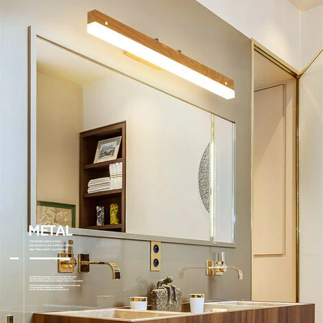 Luz De Espejo De Baño Luz De Pared De Baño De Madera LED Aplique De Pared De 40 Cm LED Luz De Pared De Madera Interior Para Escaleras De Pasillo De Dormitorio, Luz Cálida 5 Luz De Espejo De Baño Luz De Pared De Baño De Madera LED Aplique De Pared De 40 Cm LED Luz De Pared De Madera Interior Para Escaleras De Pasillo De Dormitorio, Luz Cálida - Imagen 3