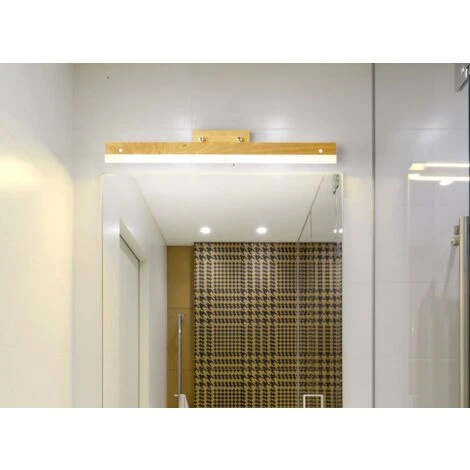 Luz De Espejo De Baño Luz De Pared De Baño De Madera LED Aplique De Pared De 40 Cm LED Luz De Pared De Madera Interior Para Escaleras De Pasillo De Dormitorio, Luz Cálida 6 Luz De Espejo De Baño Luz De Pared De Baño De Madera LED Aplique De Pared De 40 Cm LED Luz De Pared De Madera Interior Para Escaleras De Pasillo De Dormitorio, Luz Cálida - Imagen 4