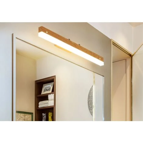 Luz De Espejo De Baño Luz De Pared De Baño De Madera LED Aplique De Pared De 40 Cm LED Luz De Pared De Madera Interior Para Escaleras De Pasillo De Dormitorio, Luz Cálida 7 Luz De Espejo De Baño Luz De Pared De Baño De Madera LED Aplique De Pared De 40 Cm LED Luz De Pared De Madera Interior Para Escaleras De Pasillo De Dormitorio, Luz Cálida - Imagen 5