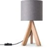 Paco Home Lámpara De Mesa Trípode Mesilla Lámpara De Pie E27 Pantalla Tela Uni Lámpara De Mesa - Beige, Gris (Ø17 Cm) 1 Paco Home Lámpara De Mesa Trípode Mesilla Lámpara De Pie E27 Pantalla Tela Uni Lámpara De Mesa - Beige, Gris (Ø17 Cm) -Trio Ventas 70339053 1