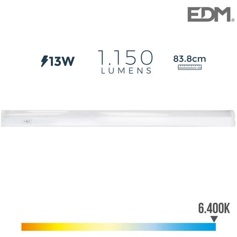 E3/31686 Regleta Electronica Led 13W 1150Lm 6400K Luz Fria 3,6X83,8X3Cm Edm 3 E3/31686 Regleta Electronica Led 13W 1150Lm 6400K Luz Fria 3,6X83,8X3Cm Edm