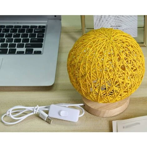 Lámpara De Mesa De Madera, Lámpara De Noche Decorativa De Madera, Cargador USB Para Dormitorio, Sala De Estar, Mesita De Noche, Mesa Auxiliar, Sala De Café, Habitación De Bebé (dorado) 5 Lámpara De Mesa De Madera, Lámpara De Noche Decorativa De Madera, Cargador USB Para Dormitorio, Sala De Estar, Mesita De Noche, Mesa Auxiliar, Sala De Café, Habitación De Bebé (dorado) - Imagen 3