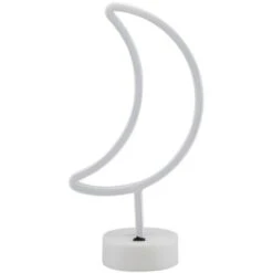Letrero De Luz De Neón LED, Decoración De Pared, Luz Nocturna, USB, Funciona Con Pilas, Neón Para Navidad, Regalo De Cumpleaños, Fiesta, Niños, Sala De Estar, Decoración De Boda (luna)