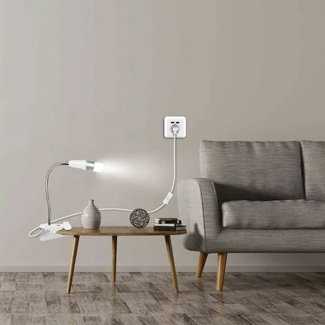 Bombilla Con Abrazadera De Enchufe E27 Con Interruptor, Base De Lámpara De Mesa LED Con Cuello De Cisne De 360 Grados, Base De Lámpara Con Clip Con Cable De 2,2 M, Para Plantas, Acuarios, Mesa, Maquil 7 Bombilla Con Abrazadera De Enchufe E27 Con Interruptor, Base De Lámpara De Mesa LED Con Cuello De Cisne De 360 Grados, Base De Lámpara Con Clip Con Cable De 2,2 M, Para Plantas, Acuarios, Mesa, Maquil - Imagen 5