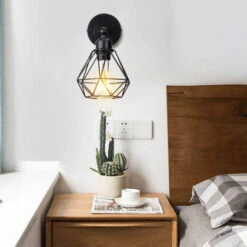 2 Pcs Apliques De Pared Vintage, Lámpara De Techo Ajustable,para Pasillo Escalera Dormitorio - Negro -Trio Ventas 71798097 4