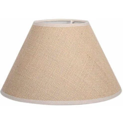 Pantalla Conica Saco Flora Pinza Beis (14x8x9.5) - FABRILAMP