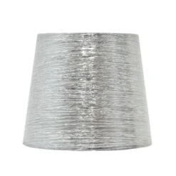 Pantalla Nova E27 35dx18dx23htejido Plata Brillo - FABRILAMP
