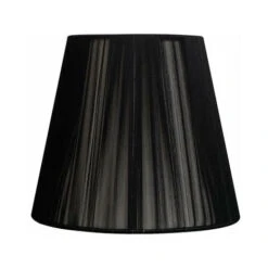 Pantalla Conica Hilo Indira Pinza Negra (14x8x9.5) - FABRILAMP