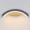 Aplique De Pared LED De 18 W Aplique De Pared De Diseño Interior Exterior Impermeable IP65 Aluminio/Lámpara De Porche Patio Jardín Pasillo Blanco Cálido 10.6 Pulgadas Negro [Clase De Eficiencia Energé -Trio Ventas 74857187 1