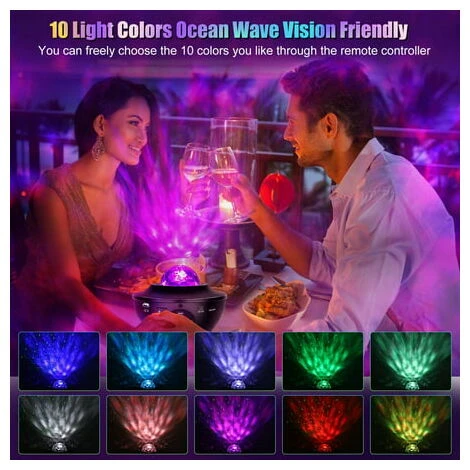 Proyector Galaxy Sky Light Con Planetario Remoto 3 En 1 Ocean Wave Galaxy Lights Altavoz De Música Bluetooth Y Función De Temporizador Proyector De Luz Nocturna Para Bebés Proyector Espacial Para Niño 6 Proyector Galaxy Sky Light Con Planetario Remoto 3 En 1 Ocean Wave Galaxy Lights Altavoz De Música Bluetooth Y Función De Temporizador Proyector De Luz Nocturna Para Bebés Proyector Espacial Para Niño - Imagen 4