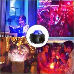 Proyector De Estrellas De 32 Modos Y 10 Planetas, Luz Nocturna Recargable Para Niños Con 1 Mando A Distancia -Trio Ventas 75002421 4