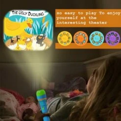 4 Películas De Cuentos De Hadas 32 Diapositivas De Cuentos Proyector Linterna Niños Juguetes Para Dormir -Trio Ventas 75004355 4