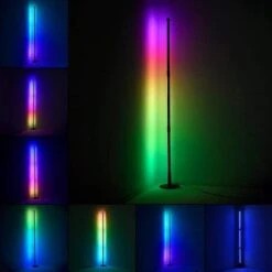 Lámpara De Pie RGB, LED Regulable, Lámpara De Pie Extraíble, Lámparas De Pie De Decoración Nórdica, Para Salón Y Comedor -Trio Ventas 75727896 4