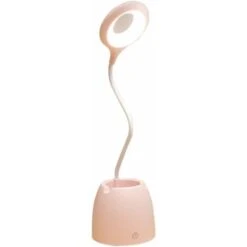 Lámpara De Escritorio, BEL AIR HOME - Serie SPEAKER, Rosa, Luz Led 5W, Táctil 6500K, 3 Intensidades De Luz, Altavoz Incorporado, Conexión Vía Bluetooth