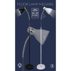 Pie De Salón, BEL AIR HOME - Serie MEGARA, Color Plata, 1 X E-27, 155 X 22 Cm 10 Pie De Salón, BEL AIR HOME - Serie MEGARA, Color Plata, 1 X E-27, 155 X 22 Cm -Trio Ventas 76003547 4