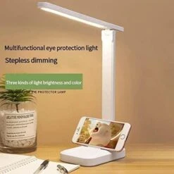 Lámpara Flexo Led, BEL AIR HOME -Serie WINN, Para Escritorio, Táctil, Protección Ocular, 3 Temperaturas De Luz 3000K-4000K-6500K Con 5W -Trio Ventas 76003578 5