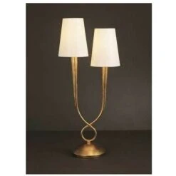 Sobremesa 2 Luces PAOLA Para Dormitorio Clasico MANTRA