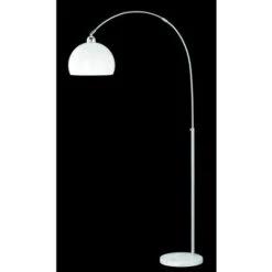 Lámpara De Pie Arqueada 1xE27 Junior II Cromo Trio Iluminación