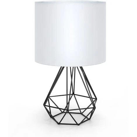 Aigostar - Lámpara De Mesa Estilo Retro Industrial, Portalámparas De Casquillo Fino E14, Lámpara Decorativa Con Base Metálica Y Tulipa Blanca, Perfecta Para Decorar Cualquier Estancia 3 Aigostar - Lámpara De Mesa Estilo Retro Industrial, Portalámparas De Casquillo Fino E14, Lámpara Decorativa Con Base Metálica Y Tulipa Blanca, Perfecta Para Decorar Cualquier Estancia
