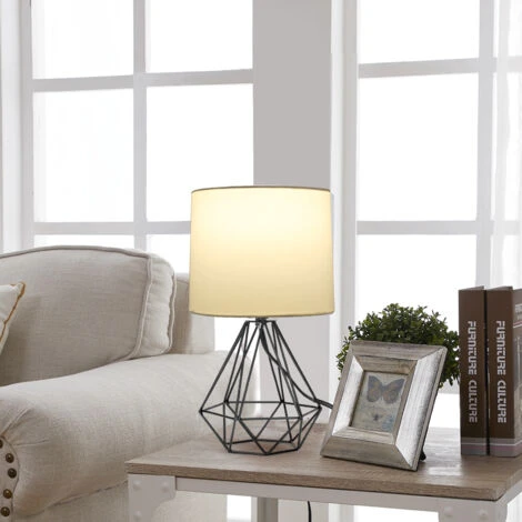 Aigostar - Lámpara De Mesa Estilo Retro Industrial, Portalámparas De Casquillo Fino E14, Lámpara Decorativa Con Base Metálica Y Tulipa Blanca, Perfecta Para Decorar Cualquier Estancia 4 Aigostar - Lámpara De Mesa Estilo Retro Industrial, Portalámparas De Casquillo Fino E14, Lámpara Decorativa Con Base Metálica Y Tulipa Blanca, Perfecta Para Decorar Cualquier Estancia - Imagen 2