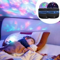 BR-Vie Star Projector Night Light, Galaxy Light LED Lámpara De Proyector Para Habitación Infantil Mini Star Night Light Rotación De 360° -Trio Ventas 76785934 5