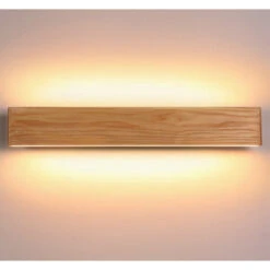 LED Lámparas De Pared,Aplique De Pared Industrial Vintage Interior Lámpara Pared Madera,Dormitorio, Cocina, Restaurante, Café, Pasillo(52CM) [Clase De Eficiencia Energética F] -Trio Ventas 76799575 3