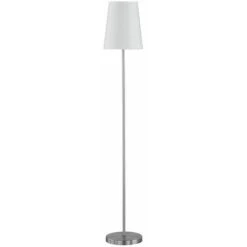 Lámpara De Pie Con Interruptor De Pie Lámpara De Pie Sala De Estar Lámpara De Pie De Tela Blanca, 1x E27, DxH 25x150 Cm Wofi 332901066000