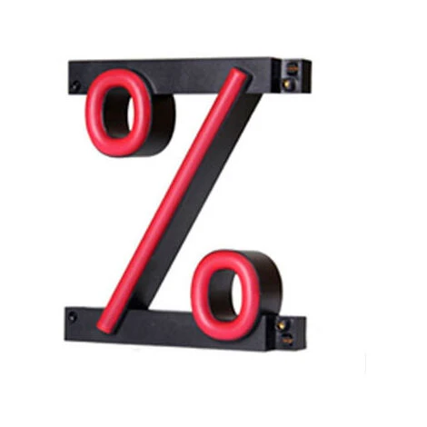 Signo LED Neon % Ancho 128Mm Alto 161Mm Fondo 38Mm (SB-R11-39A-PORCENT) 3 Signo LED Neon % Ancho 128Mm Alto 161Mm Fondo 38Mm (SB-R11-39A-PORCENT)