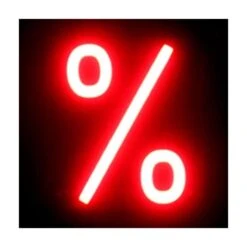 Signo LED Neon % Ancho 128Mm Alto 161Mm Fondo 38Mm (SB-R11-39A-PORCENT) 6 Signo LED Neon % Ancho 128Mm Alto 161Mm Fondo 38Mm (SB-R11-39A-PORCENT) -Trio Ventas 7744575 2