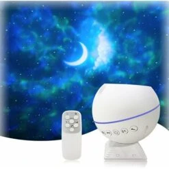 Star Sky Projector, Star Projection Night Light, LED Galaxy Projector Nebula Starry Sky Cloud Moon Con Control Remoto, 10 Modos Coloridos Para Niños Y Adultos [Clase De Eficiencia Energética A] -Trio Ventas 77542319 2