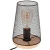 ATMOSPHERA Lámpara De Metal De Madera Negra H23 1 ATMOSPHERA Lámpara De Metal De Madera Negra H23 -Trio Ventas 78446884 1
