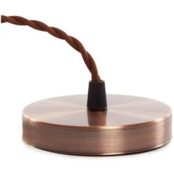 Pendel E27 Cable 1000 X 0,75Mm Tela - Rosetón SC-GL05 [SC-GL05] (SC-GL05) -Trio Ventas 7916014 3