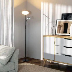 Lámpara De Pie L.175cm 36W 2000LM 2700-6500K+RGB Regulable APP Control BlitzWill Lámparas De Diseño Smart LED RGB Light Para Luz De Noche Junto A La Cama Hogar Sala De Estar