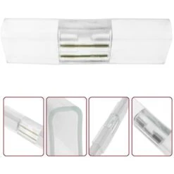 PrixPrime - Conector Para Luces LED Neón Flex 2 Pin LNF 16x8 Mm 7 Cm -Trio Ventas 82140345 4
