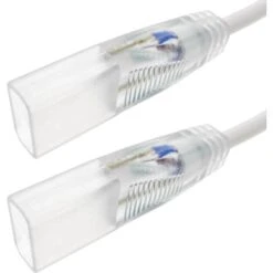 PrixPrime - Conector Para Luces LED Neón Flex 2 Pin LNF 16x8 Mm 16 Cm