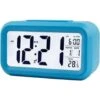 MINKUROW Reloj Despertador Digital Inteligente Con Fecha Y Temperatura Botón De Repetición Reloj De Escritorio Rectangular Alimentado Por Batería Para Dormitorio Oficina Azul -Trio Ventas 85702457 1