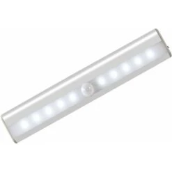 -Luz De Armario Con Sensor, Lámpara Con Detector De Movimiento, Luz Nocturna De 10 LED Con Banda Magnética, Fuente De Alimentación USB, Luz De Armario Automática