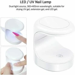 Mini Lámpara De Uñas LED UV Blanca, Secador De Uñas Portátil De Un Solo Dedo Lámpara UV Esmalte De Uñas De Gel Lámpara De Curado Eléctrica Máquina De Manicura Con Cable USB 10 Mini Lámpara De Uñas LED UV Blanca, Secador De Uñas Portátil De Un Solo Dedo Lámpara UV Esmalte De Uñas De Gel Lámpara De Curado Eléctrica Máquina De Manicura Con Cable USB -Trio Ventas 87851986 4