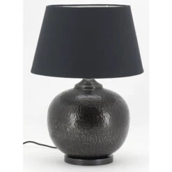 Base De Lámpara En Metal Martillado -Trio Ventas 89355986 4