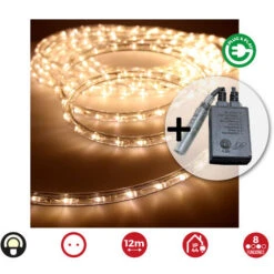 KIT FLEXILED 12m MULTIFUNCION BLANCO CALIDO EDM