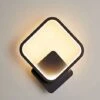 Lámpara De Pared LED Cuadrada Para Interiores, Lámpara De Pared De 12 W, Blanco Cálido, 3000 K, Accesorio De Iluminación De Pared Moderno Para Dormitorio, Sala De Estar, Pasillo, Escaleras, Negro - DK -Trio Ventas 90009652 1