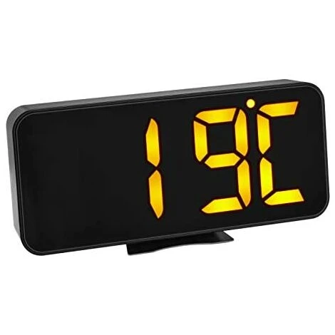 TFA Dostmann 60.2027.01 Despertador Digital Con Dígitos LED Naranjas E Indicador De Temperatura Interior, Con Alarma, Color Negro, 178 X 36 X 84 Mm (Largo X Ancho X Alto) 6 TFA Dostmann 60.2027.01 Despertador Digital Con Dígitos LED Naranjas E Indicador De Temperatura Interior, Con Alarma, Color Negro, 178 X 36 X 84 Mm (Largo X Ancho X Alto) - Imagen 4