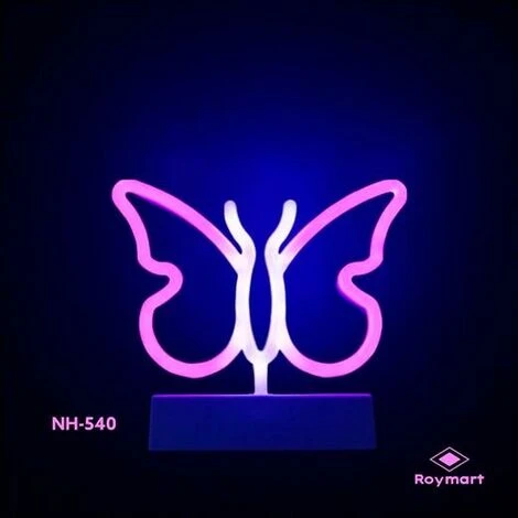 Roymart Lámpara De Neón Figura Butterfly 3 Roymart Lámpara De Neón Figura Butterfly